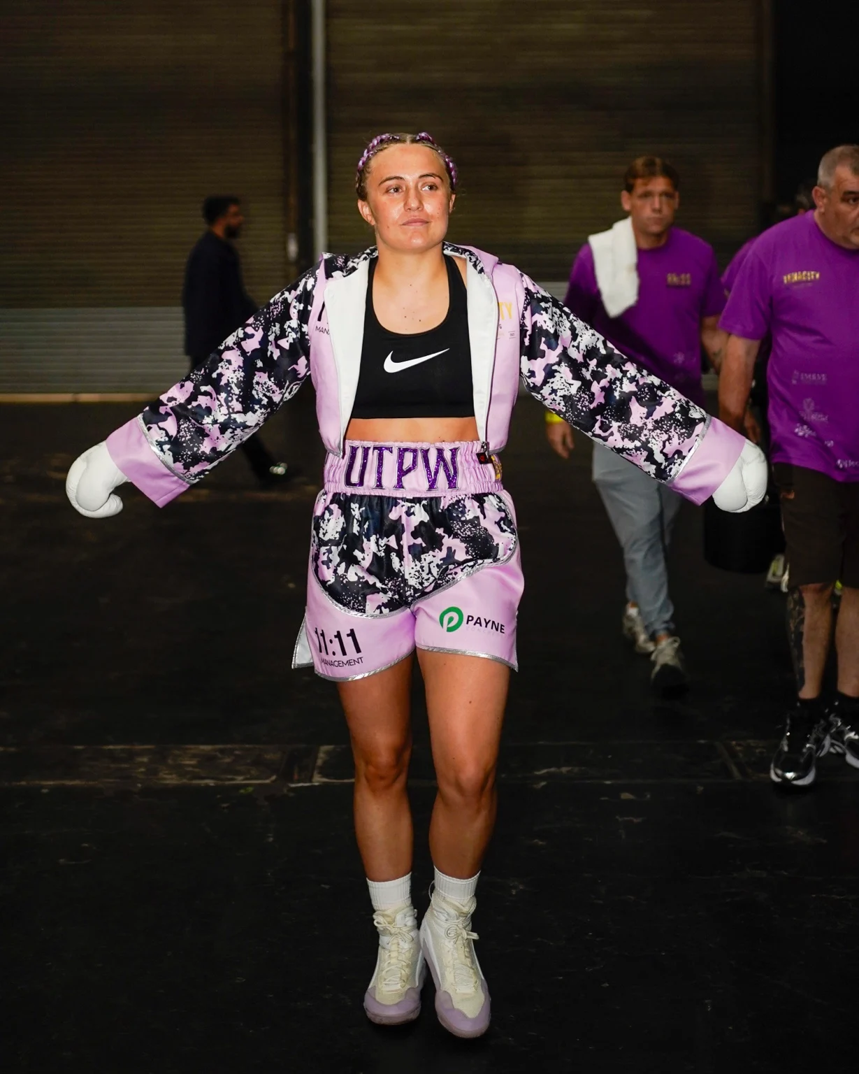 Gemma Paige Richardson walking out before a fight